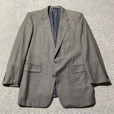 Abrigo deportivo Gieves & Hawkes a medida para hombre 100 % lana gris 40R *defecto* Foto 1 de 4