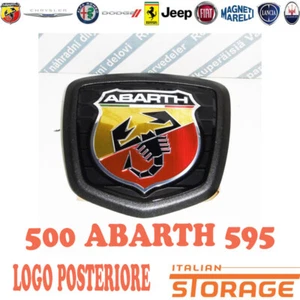 500 ABARTH 595 LOGO STEMMA POSTERIORE BAULE ANTRACITE NUOVO ORIGINALE 735496473 - Imagen 1 de 1