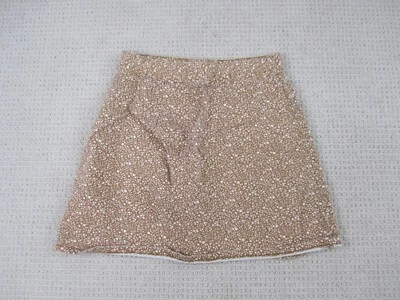 Kimchi Blue Skirt Womens 4 Brown Floral Print Pattern Snap Button Up Casual - Image 1 of 4