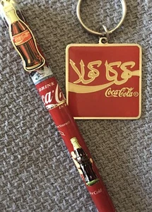 Coca Cola Stift und Schlüsselanhänger - Bild 1 von 3