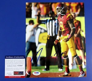 MARQUISE LEE SIGNED 8x10 PHOTO ~ USC TROJANS FOOTBALL ~ PSA U31837 - Picture 1 of 2