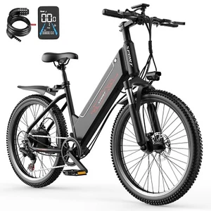 F26 750W Electric Bike 48V Brushless Motor 26" Tires 25MPH Speed IPX7 Waterproo - Picture 1 of 13