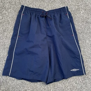 Mens Vintage Umbro Navy Blue Spellout Logo Swimming Shorts - Size XL #1 - Bild 1 von 8