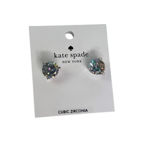 Kate Spade Rise And Shine Ohrstecker klar weiß Patina/Silber - Bild 1 von 8