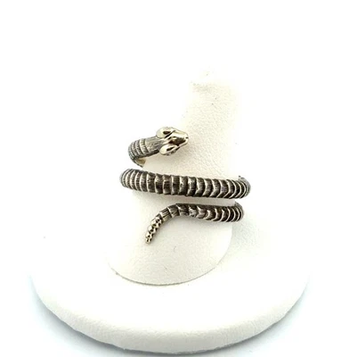 Size: 10 Cynthia Bach 18k Gold & Diamond Snake Wrap Ring 8.8g - Image 1 of 4