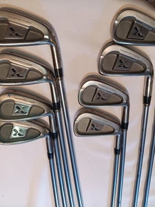 Tour Edge Exotica EX-1 golf iron set 3-9+P  Tungsten RH R-flex graphite shafts - Picture 1 of 8
