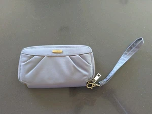 Travelon Borsa pochette portafoglio da polso con cerniera ID sicuro blocco RFID in grigio M42 - Foto 1 di 6