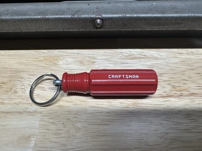 Llavero destornillador mango rojo raro Craftsman EE. UU. Foto 1 de 3