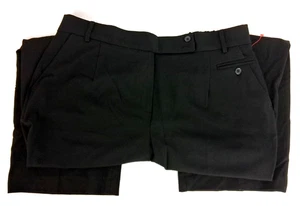 Larry Levine Damen schwarz plissiert Stretch Relax Fit Anzughose Größe 18w - Bild 1 von 6