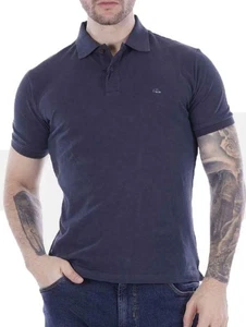 Yes Zee Herren Poloshirt Sommer Blau Baumwolle 2 Knöpfe - Bild 1 von 2