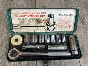Kmart 13 Stück 3/8" Antrieb metrisch Steckschlüsselsatz komplett Vintage Japan - Bild 1 von 7