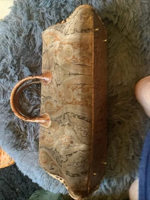 Bolso de cuero Clever Carriage Company Doctors estampado de pelo de pony de leopardo de colección Foto 1 de 4