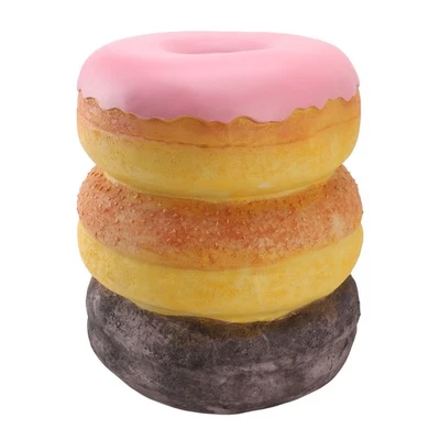 Shoe Changing Stool Decorative Donut Shape Retro Resin Simulated Food Stool For⊹ - Image 1 of 4