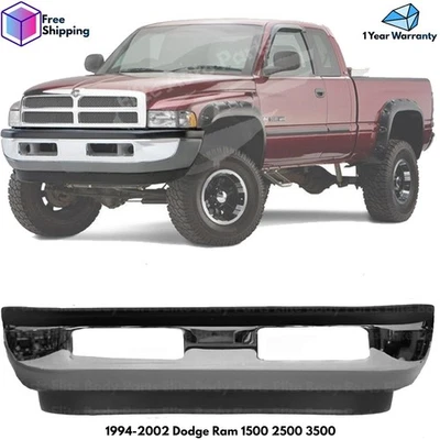 Front Bumper Chrome & Lower Valance Kit For 1994-2002 Dodge Ram 1500 2500 3500 Foto 1 de 4