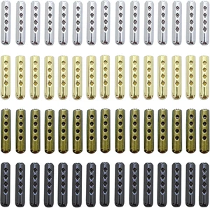 200 Stück Metall Aglets Zum Selbermachen 3 Löcher Schnürsenkel Reparatur Schuh Schnürsenkel Spitzen Ersatz, 4  - Bild 1 von 12