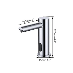 Deck Mounted Bathroom Sink Chrome Automatic Sensor Soap Dispenser Faucet style / - Picture 1 of 3