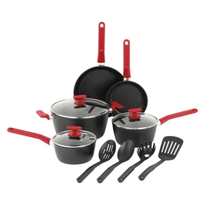 12-Piece Nonstick Cookware Set | Even Heating Aluminum | Ergonomic Handles - Picture 1 of 6
