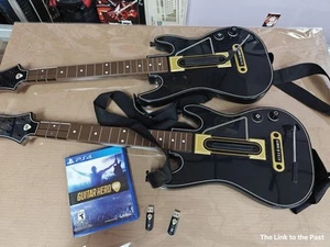 Sony ps4 Guitar Hero Live Set Of 2 guitars With 2 Dongles (TESTED & WORKING) - Picture 1 of 6