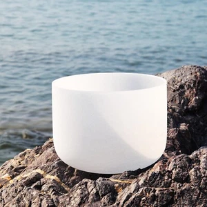 432Hz 7 Inch A Third eye Chakra Quartz Crystal Singing Bowl for Sound Healing - Imagen 1 de 6