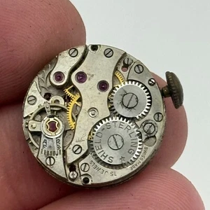 19.7mm Sterling Shield Peseux P 60 Balance Ok Manual Wind Watch Movement PARTS - Picture 1 of 16
