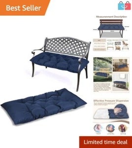 Heavy-Duty Navy Cushion 59" for Porch Loungers and Rocking Chairs - Waterproof - Picture 1 of 9