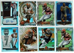 Cleveland Browns 16 Card Lot - Rookie Auto Jersey Prizm Topps Chrome Refractor - Picture 1 of 2