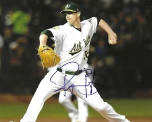Autographed RYAN BUCHTER  Oakland A's 8x10 photo COA - Picture 1 of 1
