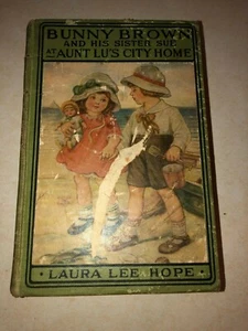 LAURA LEE HOPE "BUNNY BROWN AND HIS SISTER SUE AT AUNT LU'S CITY HOME" 1916 DJ - Picture 1 of 5