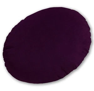 Mf21n Deep Purple Thick Microfiber Velvet Round Shape Cushion Cover Custom Size - Picture 1 of 5