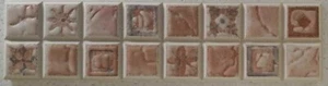 60 pz Listello Rapallo rosa 5x20 cm rivestimento decoro listelli ceramica - Foto 1 di 1