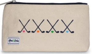 Ame & Lulu Brush It Off Canvas Cosmetic Case (Club Love) Club Love GOLF - Picture 1 of 2