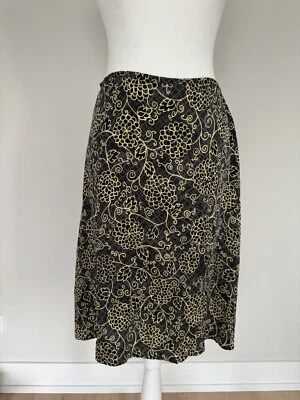 Falda vintage Tommy Bahama años 90 Y2K para mujer talla 4 mezcla de seda floral cremallera lateral Foto 1 de 4