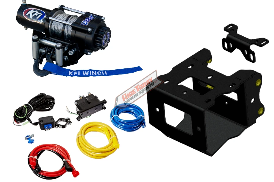 2000 LB KFI Winch & Mount Kit Polaris Sportsman 850 XP/Highlifter 2009-22 - Image 1 of 4