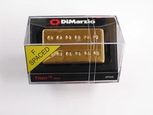 DiMarzio F-Spaced Titan Neck Humbucker W/Gold Cover DP 258 - Picture 1 of 1