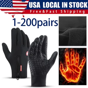 Thermal Waterproof Winter Gloves Touch Screen Warm Mittens Men Women Wholesale - Picture 1 of 17