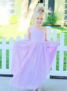 Chiffon Flower Girl Dresses Wedding Pageant Dress Formal Birthday Girl Dresses - Picture 1 of 77