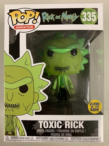Toxic Rick (GITD) 335 ~ Rick and Morty ~ Funko Pop Vinyl ~ Glow in the Dark Cover