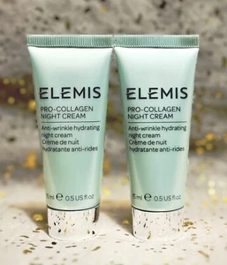 2x~ELEMIS~Pro-Collagen Night Cream~Anti-Wrinkle Cream~15ml/0.5 fl oz each~NWOB~ - Picture 1 of 1