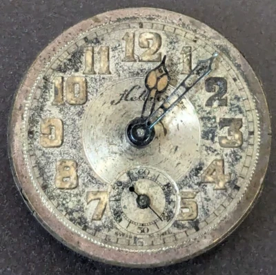 Movimiento de reloj mecánico vintage HELBROS 15 joyas para piezas o reparación Foto 1 de 4