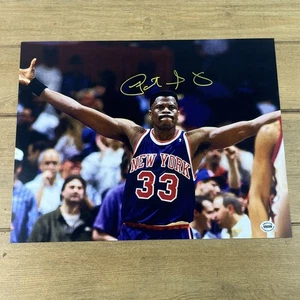 Patrick Ewing Autographed 11x14 Signed Mini Poster COA Hologram NY Knicks - Picture 1 of 5
