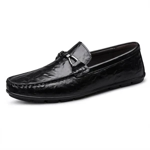 Zapatos informales para hombre Mocasines bajos sin cordones Hechos a mano Transpirables Zapatos para conducir  - Imagen 1 de 26