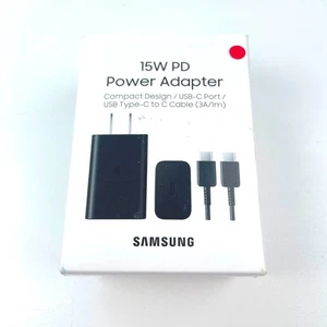 Adaptateur Secteur Samsung 15W PD avec Double Câble Type-C - 100% Original - Photo 1 sur 6