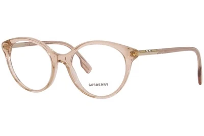 Anteojos Burberry Jean BE2349F 3358 para mujer melocotón borde completo forma redonda 53 mm Foto 1 de 4