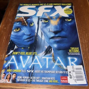 2010 SFX Magazine w Rare Foil Poster: Avatar James Cameron Twilight Returns - Picture 1 of 11