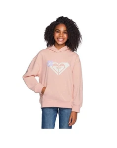 Roxy Youth Pullover Washed Hoodie Pink Tropical Beach Size XL (18/20) NWT - Picture 1 of 4