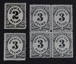 CKStamps: US Official Stamps Collection Scott#O48 Unused NG #O49 Mint LH OG - Picture 1 of 2