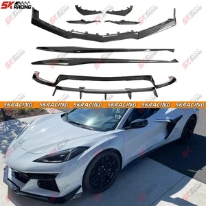 Carbon Fiber Rear Front Lip Side Skirts Body Kits Fits Chevrolet Corvette C8 Z06 - Bild 1 von 18