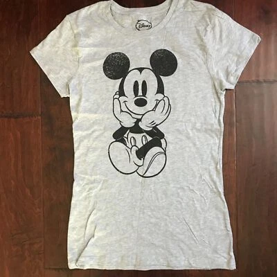 Camiseta Top Niña Mickey Mouse Parque Disney Junior Talla L Grande 11/13 Gris Foto 1 de 4