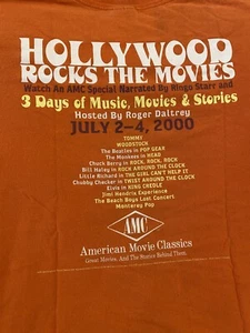 Camiseta Hollywood Rocks the Movies-AMC XL 4 de julio de 2000 recuerdos raros - Usada - Imagen 1 de 8