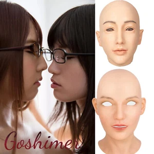 Máscara facial realista de silicona para mujer máscara para disfraces - Imagen 1 de 28